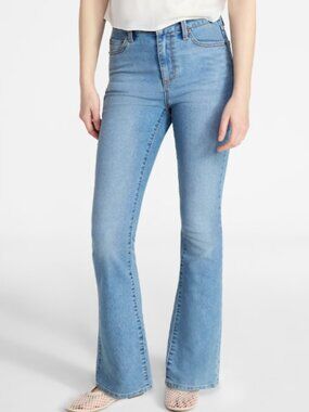 Light Wash Bootcut Denim Jeans Womens 0